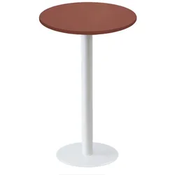 RestooTab - Stehtisch Rome weiß Ø60cm rosso jaipur fenix