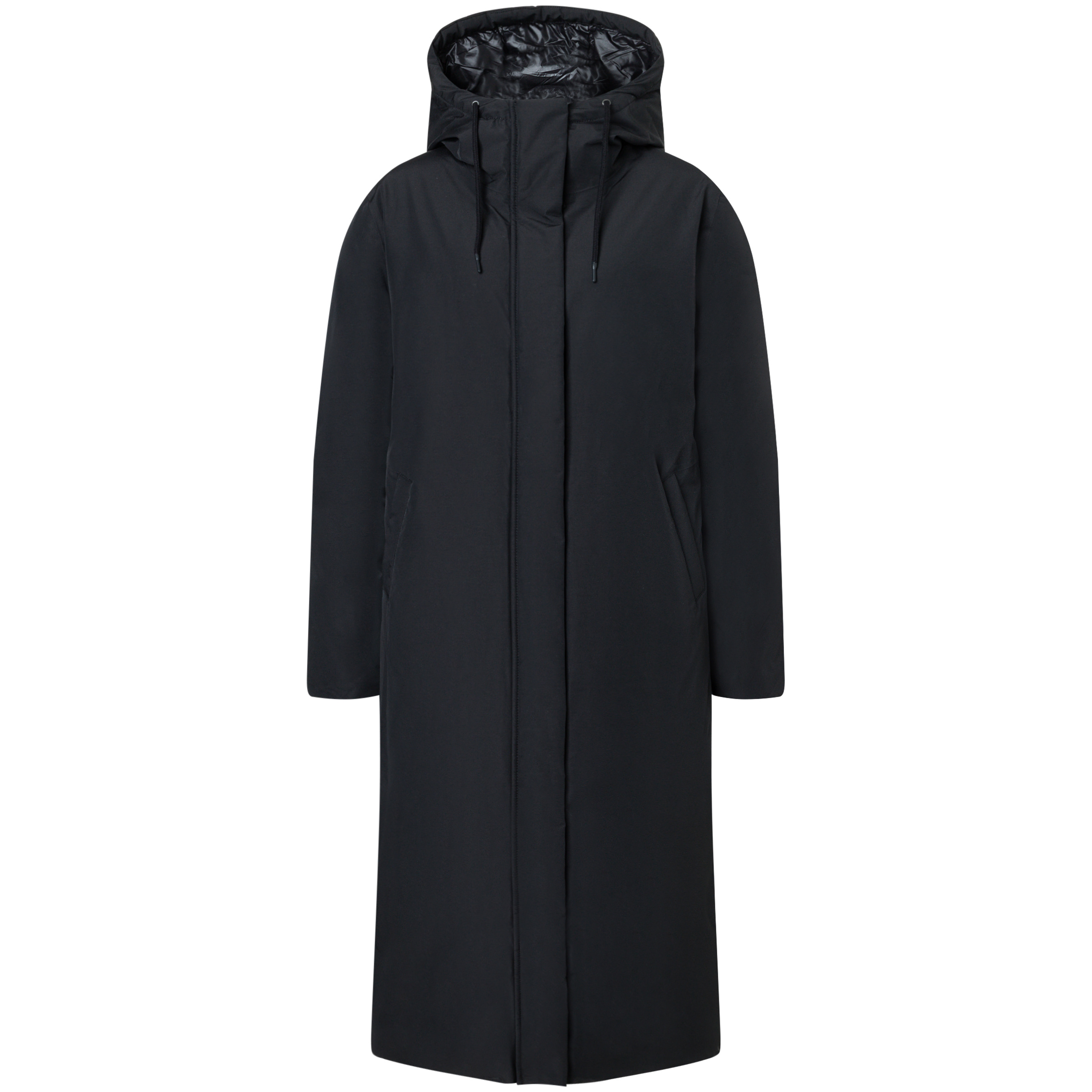 LangerChen Mantel Damen Winterjacke schwarz Größe L Lifestyle Isolierend Wasserabweisend