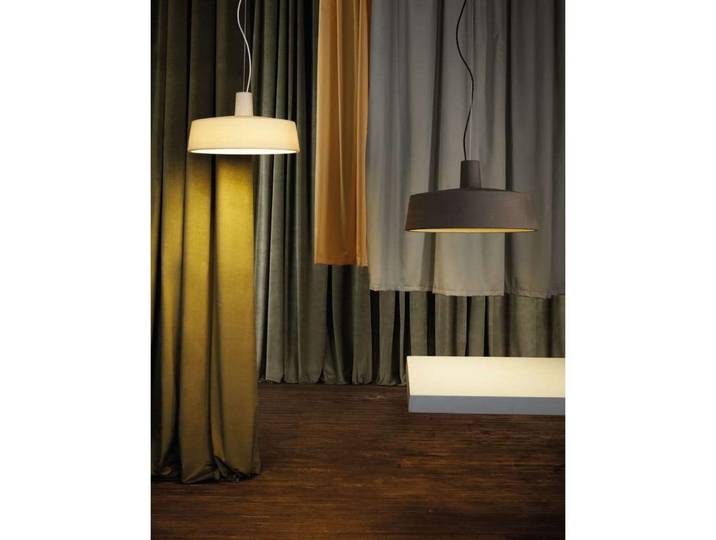 Soho 57 LED Suspension Gris Pierre - Marset - Plastique