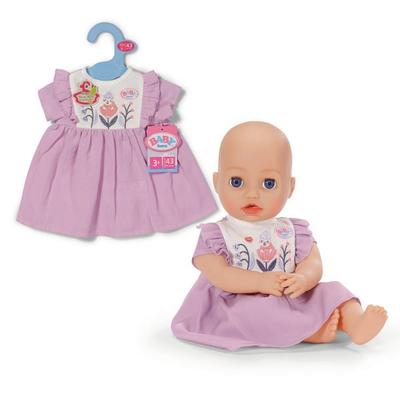 Zapf Creation BABY born Puppenkleidung Kleid Wald violett 43cm