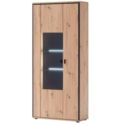Primo Vitrine  Argon ¦ holzfarben ¦ Maße (cm): B: 93 H: 210 T: 38.0