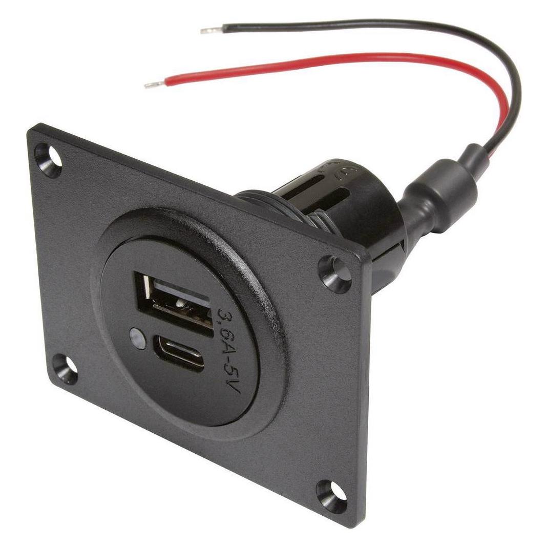 ProCar USB Stecker C/A Doppelsteckdose (67342000)