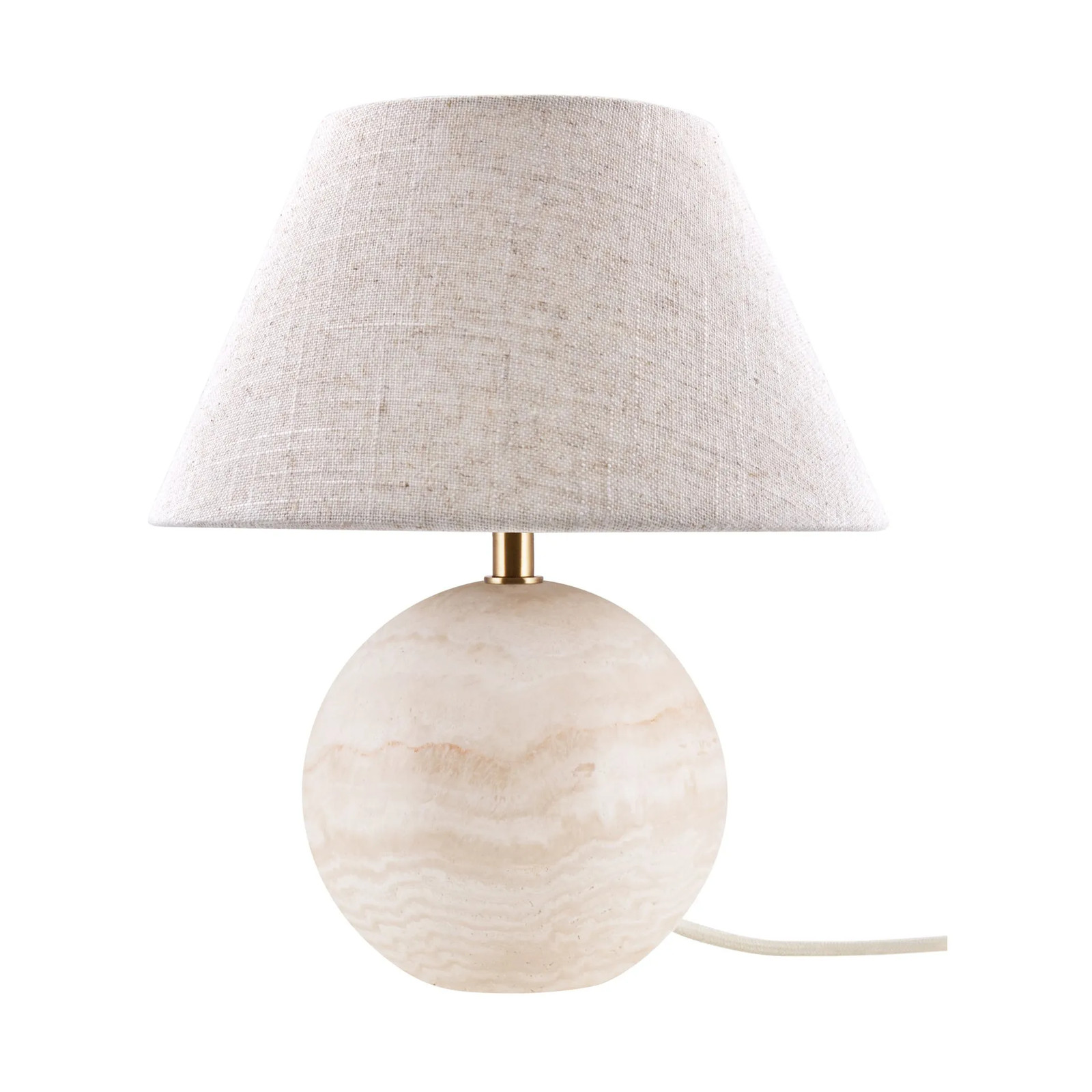 Globen Lighting Castello 35 tafellamp Beige travertijn