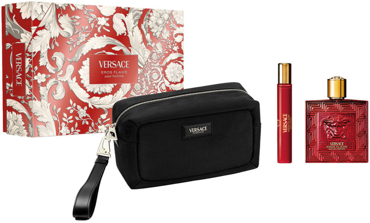 VERSACE Eros Flame 100ml Eau De Parfum Gift Set