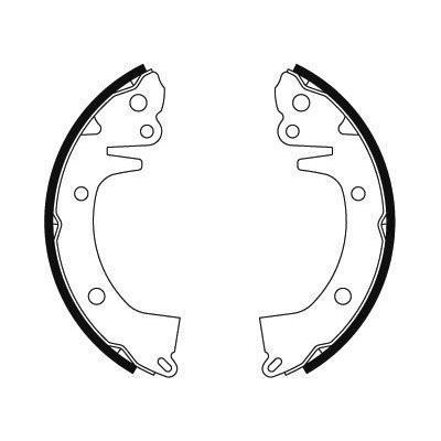 A.B.S. Bremsbackensatz 8532 für HYUNDAI MITSUBISHI