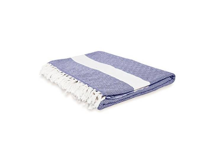 Lumaland Deken - Sprei - 100% katoen - in verschillende kleuren verkrijgbaar - ca. 200 x 240 cm - Donkerblauw