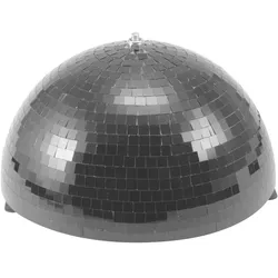 Eurolite Spiegel-Halbkugel 30cm schwarz motorisiert (30 cm), Spiegelkugel, Schwarz