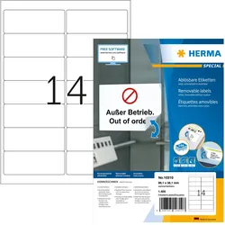 Herma, Etiketten, Ablösbare Adressetiketten A4