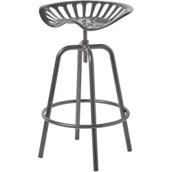 BARHOCKER Traktorsitz, Metall im Vintage-Look, höhenverstellbar