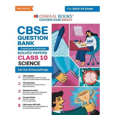 Oswaal CBSE Question Bank Class 10 Science, Chapterwise and Topicwise Solved Papers For Board Exams 2025, Taschenbuch von Oswaal Editorial Board,