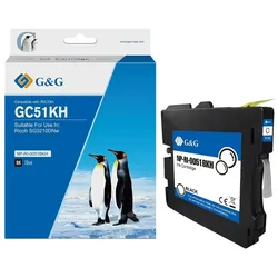 G&G Kompatibel mit Ricoh GC51KH/ 405862 Druckerpatrone Schwarz