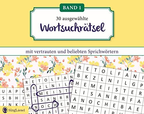Linus Paul - Wortsuchrätsel für Senioren mit vertrauten Sprichwörtern. Großdruck-Wortsuchrätsel von SingLiesel. Außergewöhnliche Wortsuchrätsel für Senioren, die Spaß machen. - Preis vom 30.09.2026 09:01:18 h