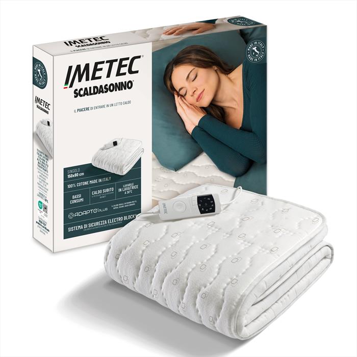 Imetec Scaldasonno Adapto Plus Cotone Sing