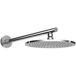 HSK Wandarm, gerade, Rund mit Kopfbrause Kopfbrause Rund, flach, ∅ 250 × 8 mm, 1100100 1100100