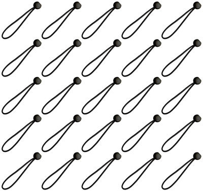 Duratruss Ball Bungee black Set of 25 Schwarz