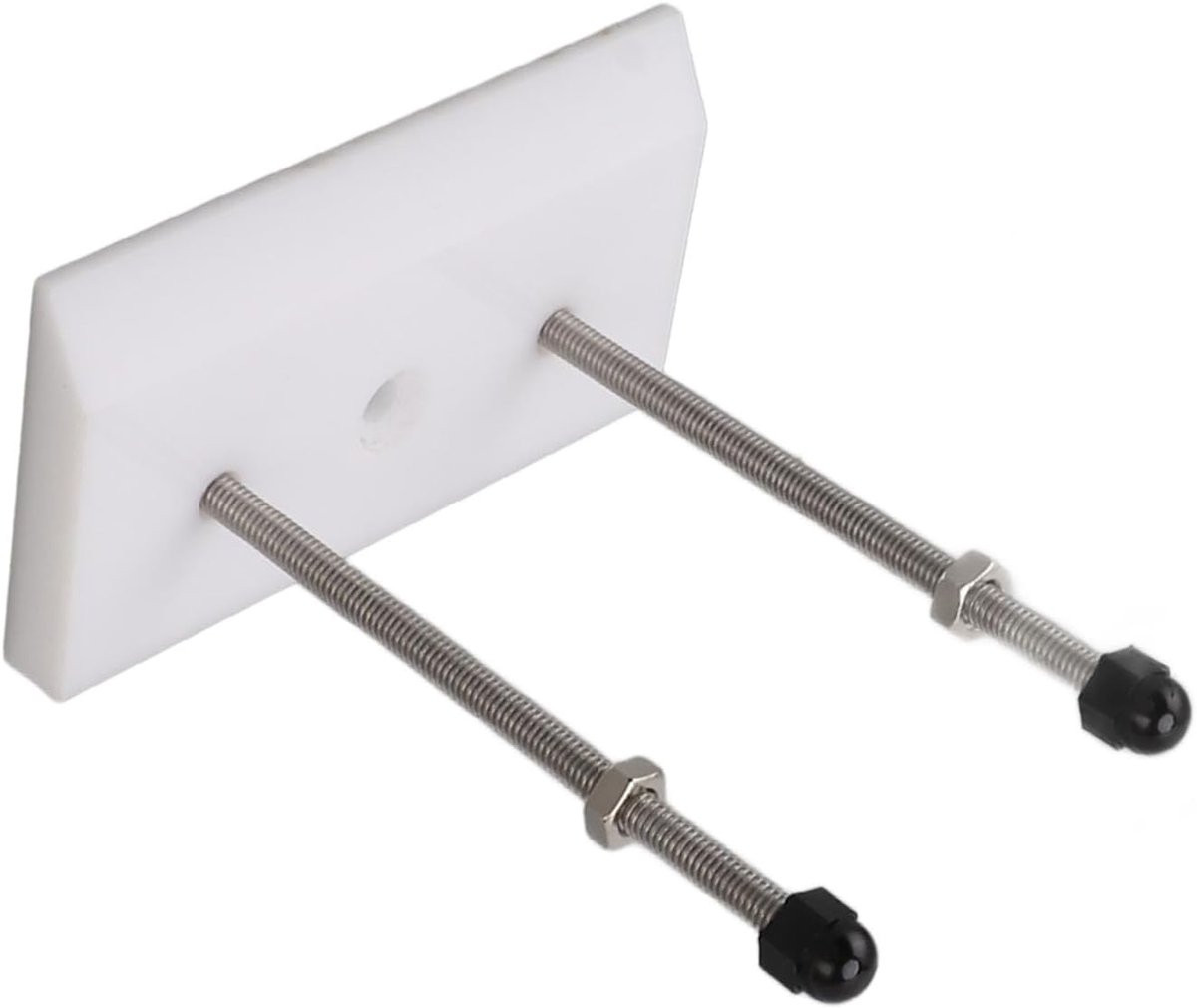 Skateboard Hanger Wit - Dek Ophangrek voor Opslag en Display met Zwevend Effect - B: 9 cm, D: 13 cm, H: 2 cm