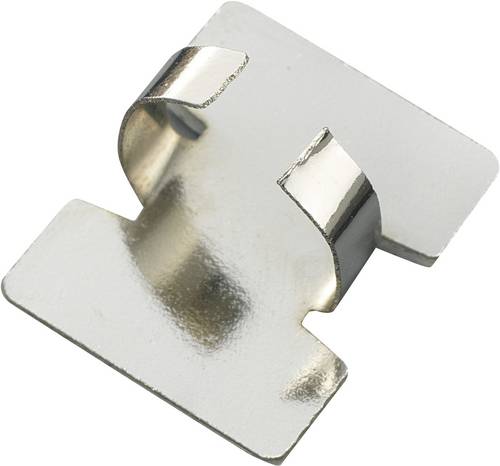TRU Components Befestigungsschelle selbstklebend 543619 Bündel-Ø-Bereich 6mm (max) Silber