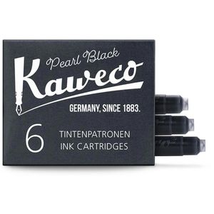 Kaweco Füllerpatronen K2830.01, Perlenschwarz, 6 Stück