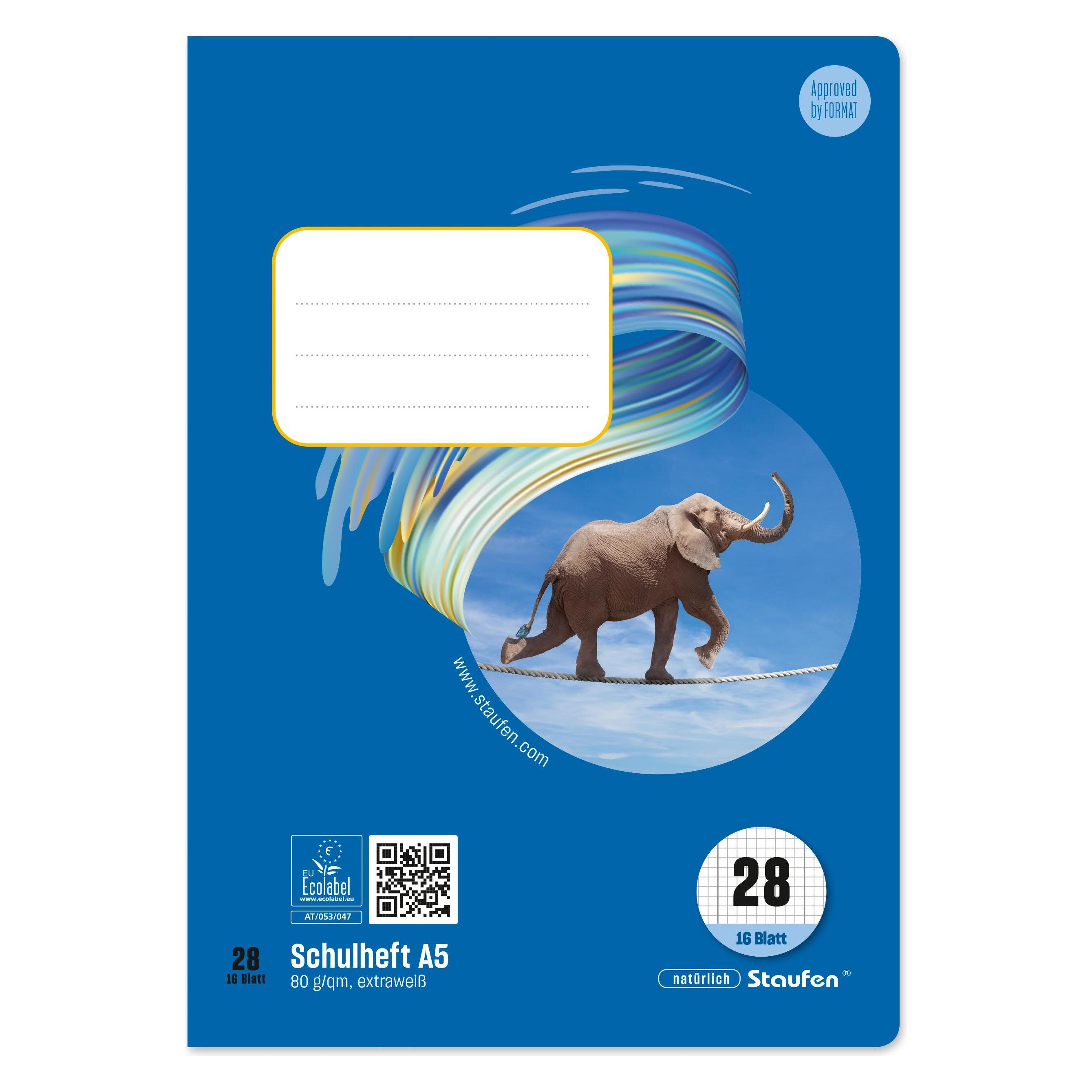 Staufen Heft A5 16BL Lin28 (A5, Kariert, Weicher Einband) (040516028)