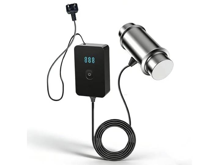 GZPKJ Ultraschall-Brillenreiniger Für Den Haushalt, Tauch-Schmuckreiniger, Intelligente Steuerung, Edelstahl, 5-Minuten-Timer, Für Silber, Diamanten, Ringe, Brillen, Obst Und Gemüse