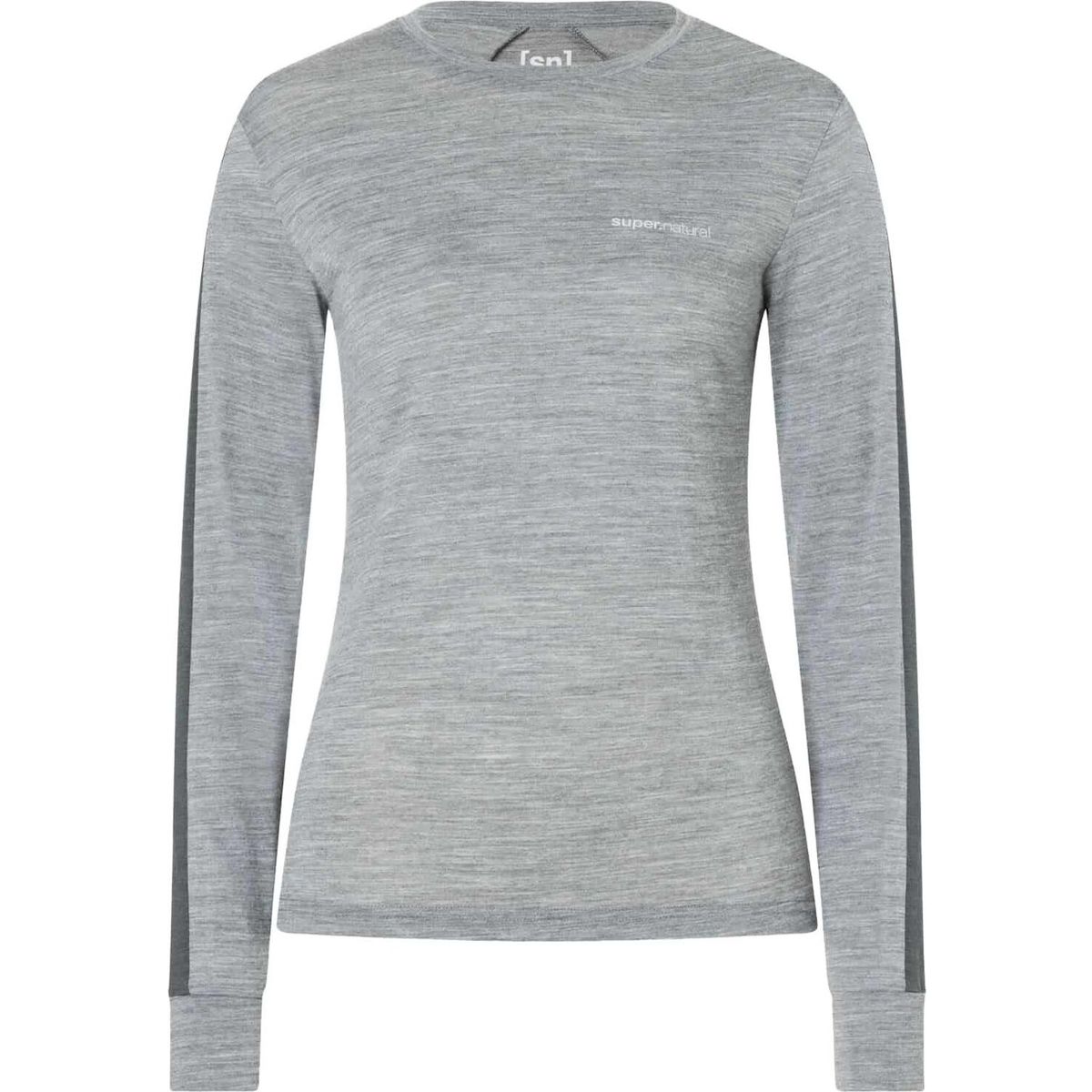 Super.Natural W Alarm Running LS cashmere grey melange/dark shadow melange (79F) XL SNW02191079FXL