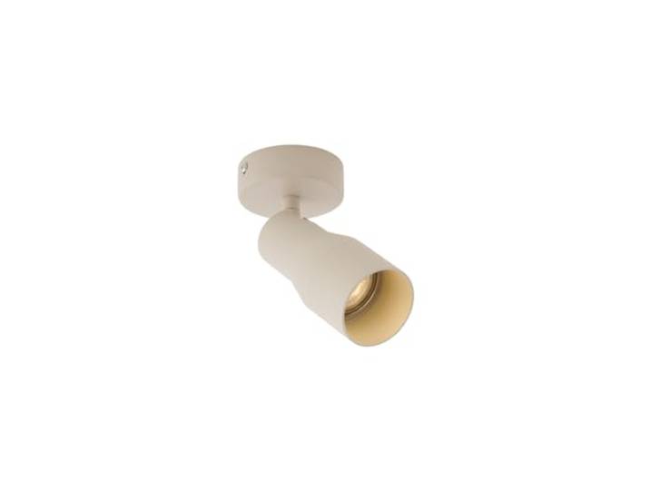Qazqa stanley - Spot plafond\, plafonnier - 1 lumière - Ø 8 cm - Beige - Moderne - éclairage intérieur - Salon I Chambre I Cuisine I Salle à manger