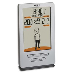 TFA Wetterstation 35.1166.54 WEATHER JACK, Funk, digital, mit Außensensor, Wettervorhersage, LC-Display & 3 Messwerten