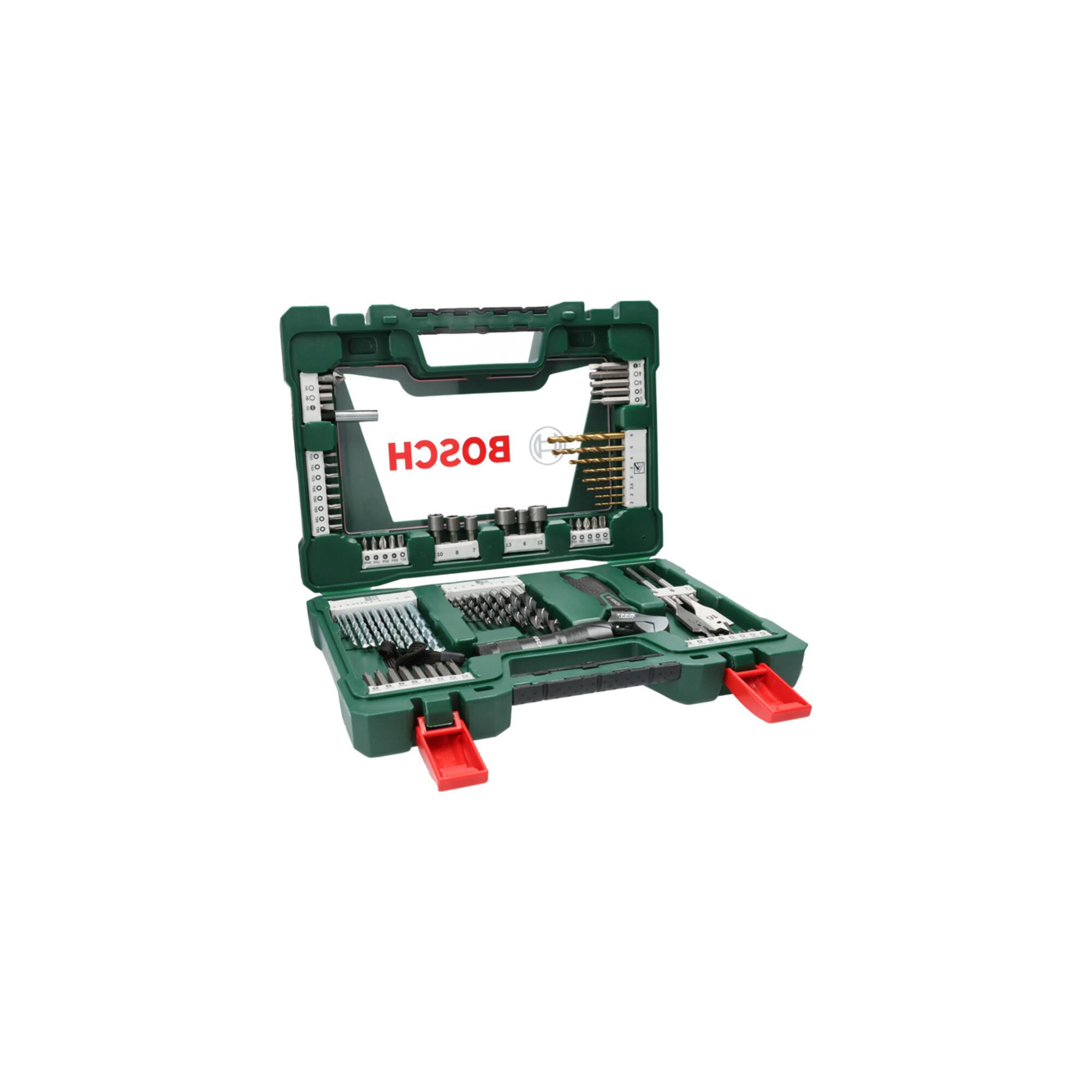 BOSCH V-Line TiN-Bohrer- und Bit-Set, mit Taschenlampe und Gabelschlüssel (2607017193)