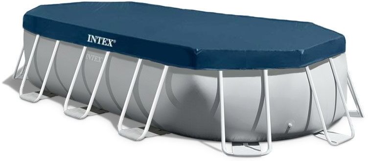 Bâche de protection pour piscine tubulaire Intex ovale - Piscine ovale 5,03 x 2,74m