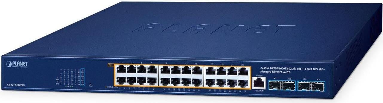 Planet GS-4210-24UP4X 24-Port PoE++ Managed Switch