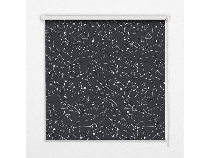 Tulup Innenrollo - Fensterrollo - Rollo - 110x140 cm - Konstellation, Schwarz, Kunststoff, Rechteckig, 110x140x0.5 cm, Heimtextilien, Vorhänge, Rollos