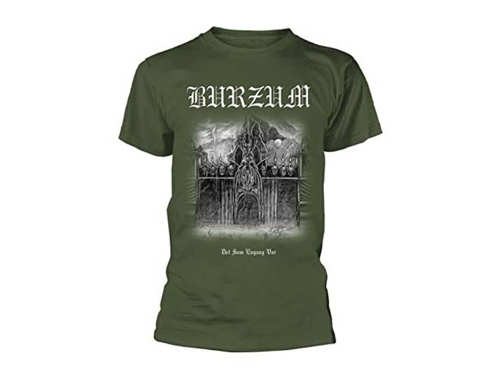 Burzum T Shirt Det Som Engang Band Logo Var nieuw Officieel Mannen