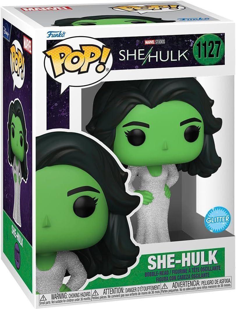 Funko Pop! Marvel: She-Hulk - She-Hulk (Glitter) #1127 Bobble-Head Vinyl Figure