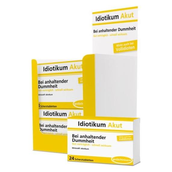 Fasnacht Scherztabletten Idiotikum Akut (10799800)