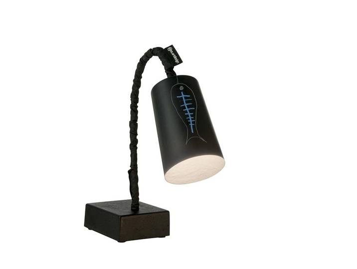 IN-ES.ARTDESIGN lampe de table PAINT T2 LAVAGNA (Inteur blanc - Résine effet tableau blanc et nebulite)