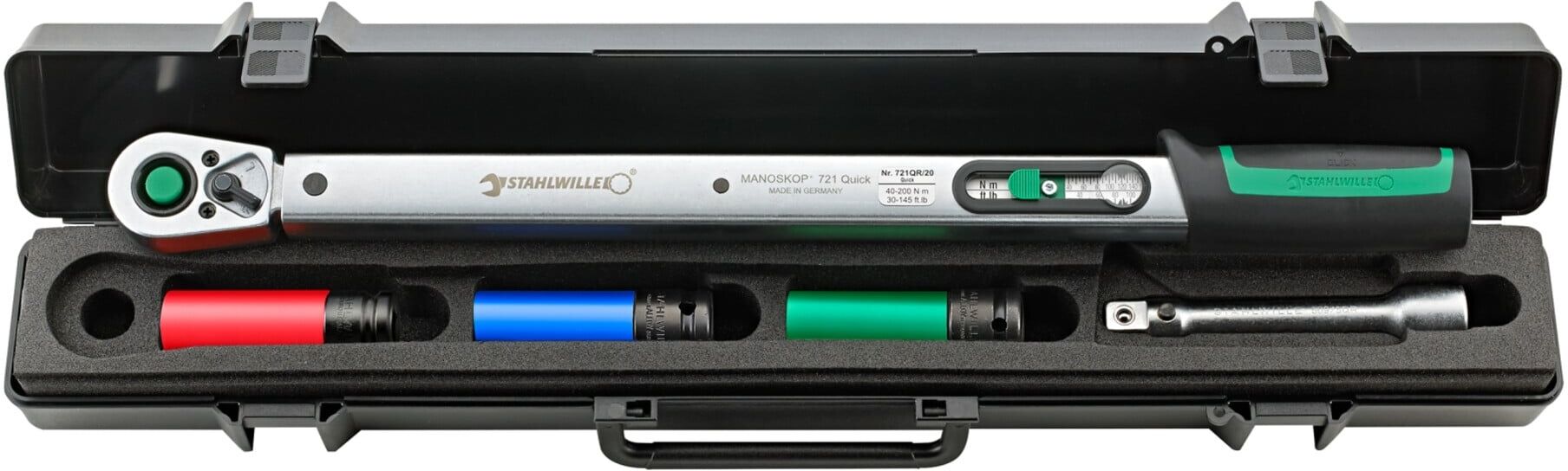 Stahlwille Radmontage-Set Nr.721QR/20/3/1 QUICK 40-200 N·m Antriebs-4kant 1/2" (96507214)
