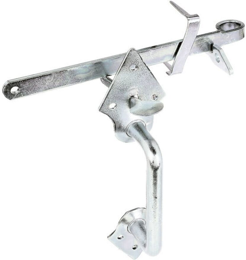 GAH Alberts Klinkenset für Flechtzaun- und Holztore, 260 mm, gelb verzinkt, 310332)