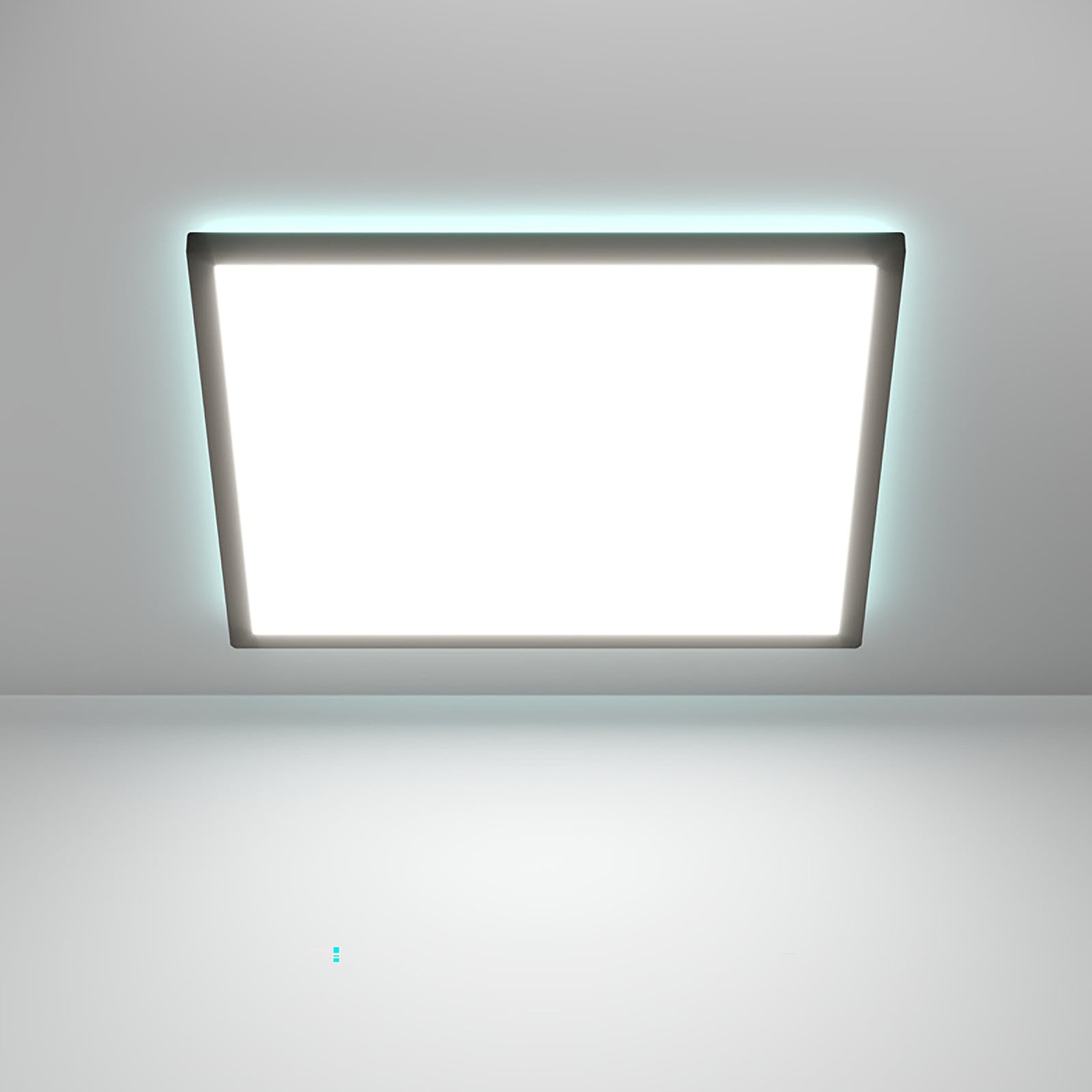 Eglo Rovito-Z Slimme vierkante LED-plafondlamp, zwart, dimbaar, IP44, 50 x 50 cm