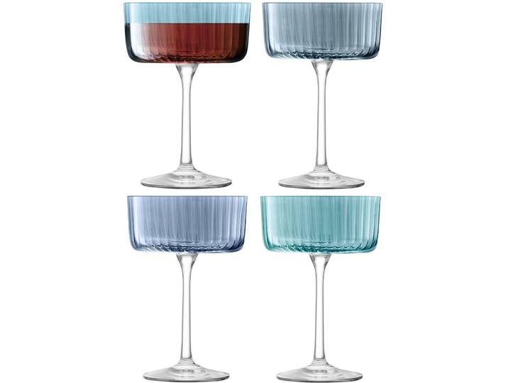 Cocktailgläser-Set - Farbe: blau - Material: Glas - 873