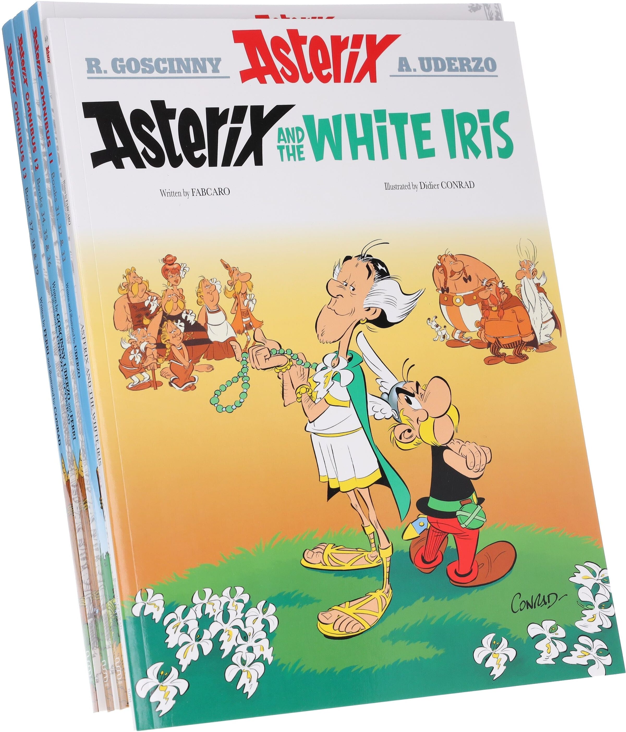 Asterix Omnibus 11-13 (Book 31-40) Graphic Novels by Goscinny & Uderzo: (3 Books in 1) 4 Books Collection Set - Ages 6-11 - Paperback Hachette