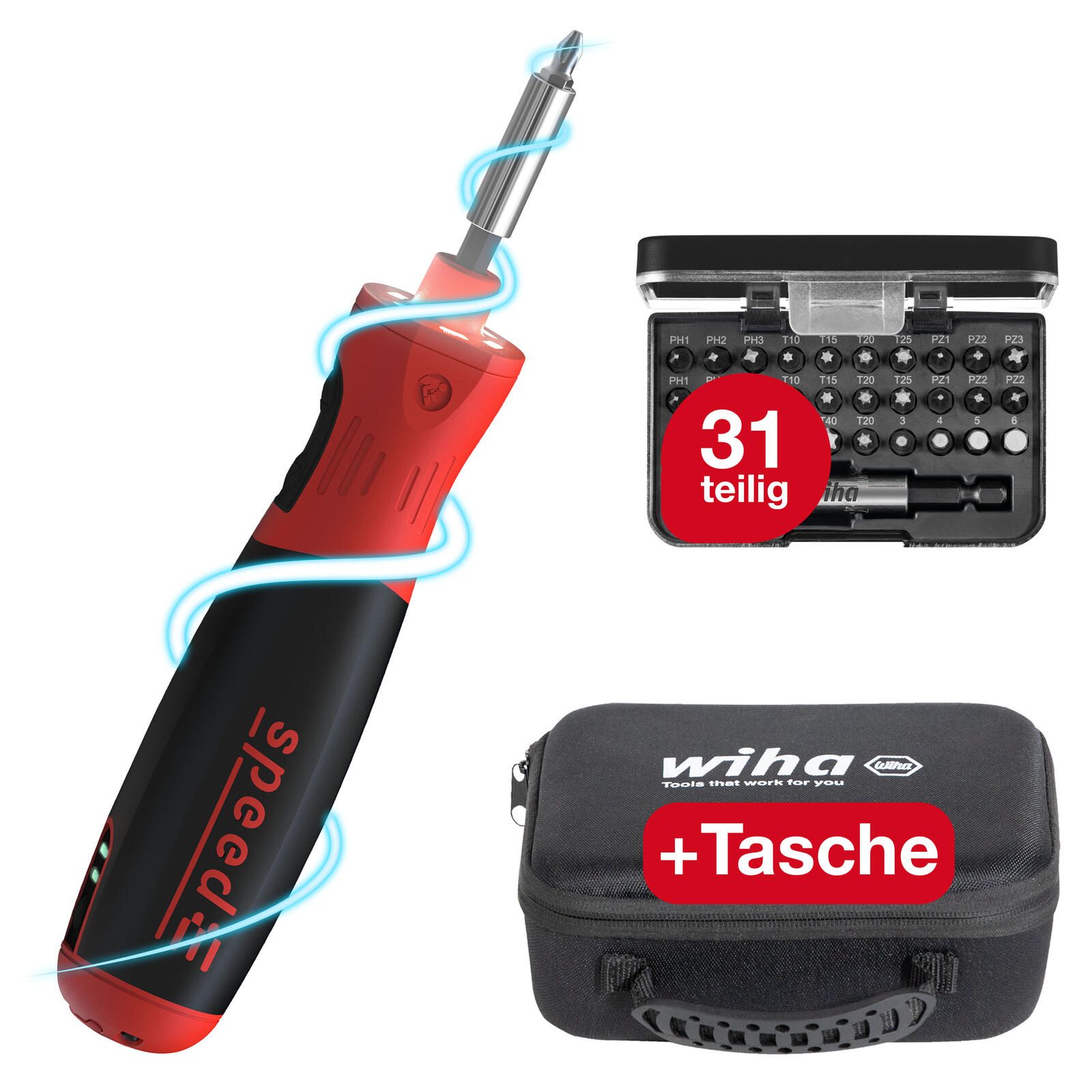 Wiha Schraubendreher-Set speedE® PocketDrive 45791 35-tlg.