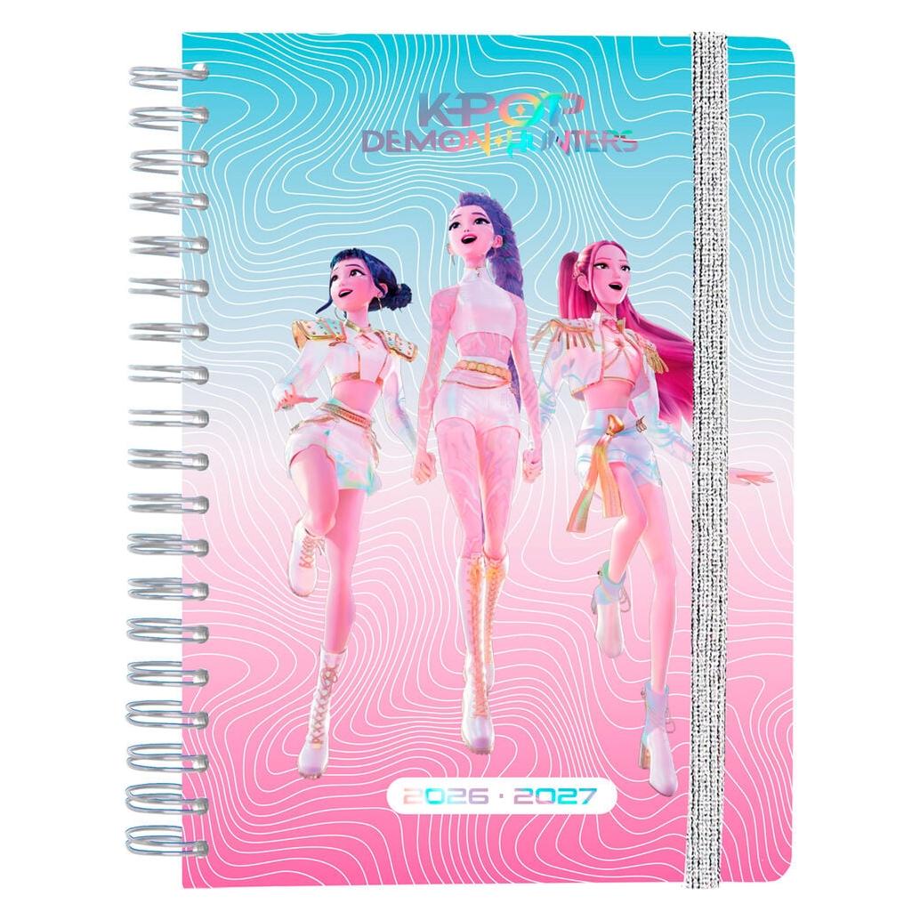 Grupo Erik KPop Demon Hunters journal à spirale agenda hebdomadaire 2026/2027 A5 (A5) (ASVA542660336)