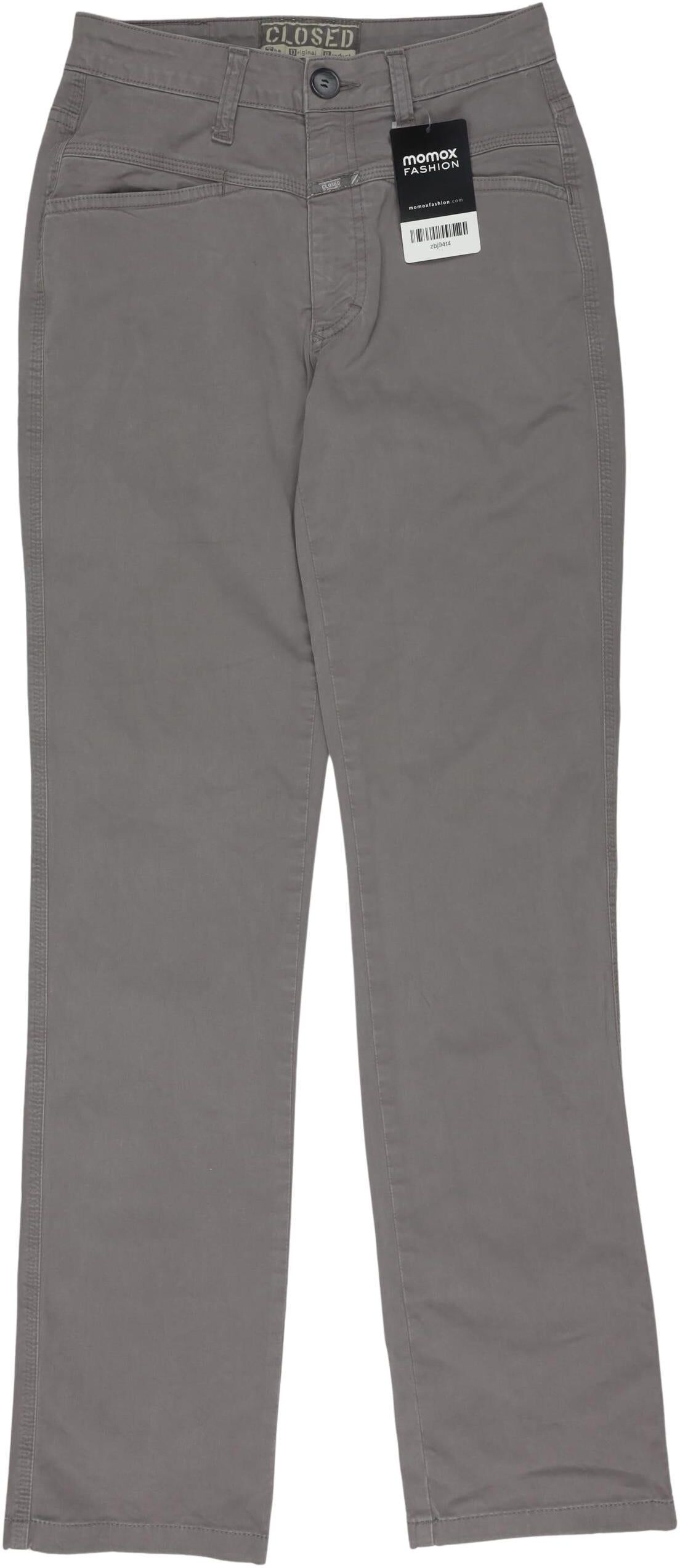 Closet Damen Stoffhose, Grau, Gr. EU 34 (IT 40), Baumwolle / Elasthan - Second Hand