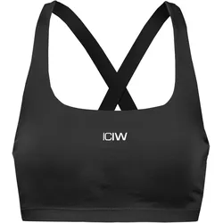ICANIWILL Smooth Seamless BH Damen | Gr. M | schwarz - schwarz
