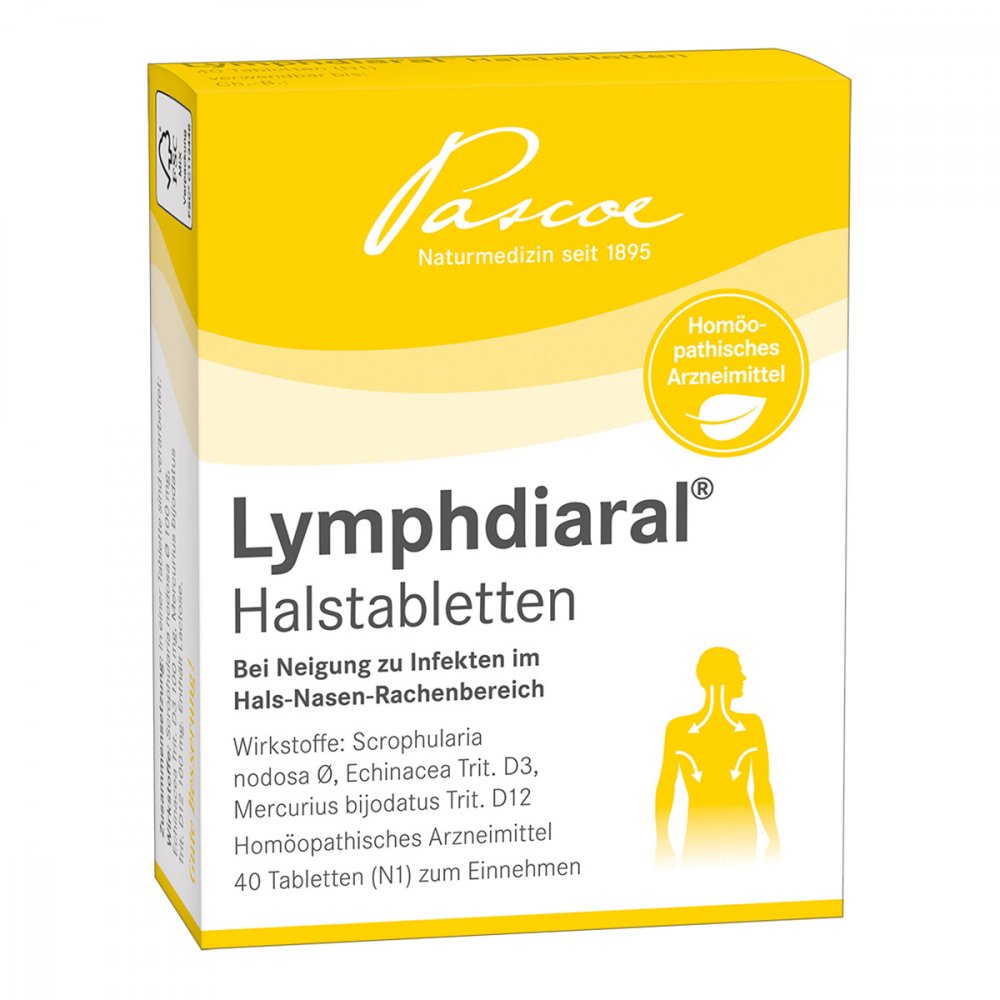 Pascoe pharmazeutische Präparate GmbH Lymphdiaral Halstabletten 01843864