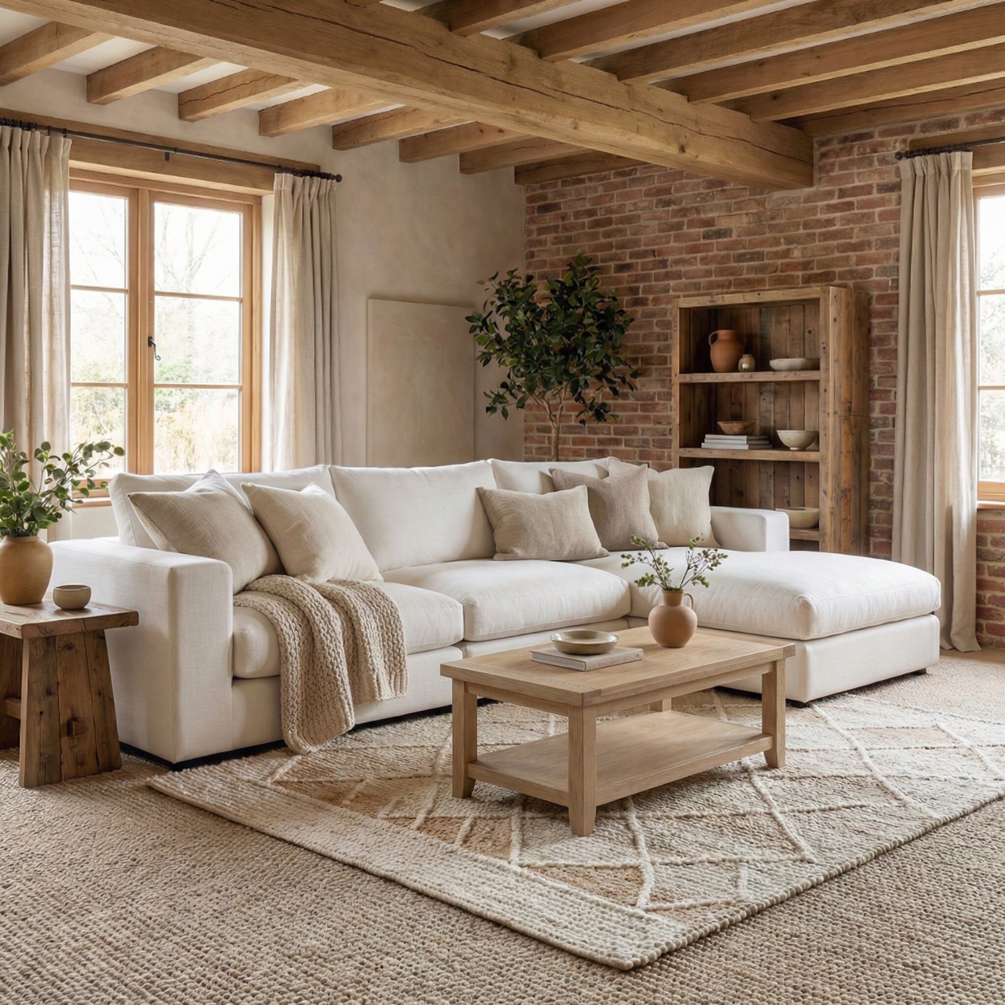 Sofa Style Hampshire Modular 3 Seat Sofa in Warm Grey