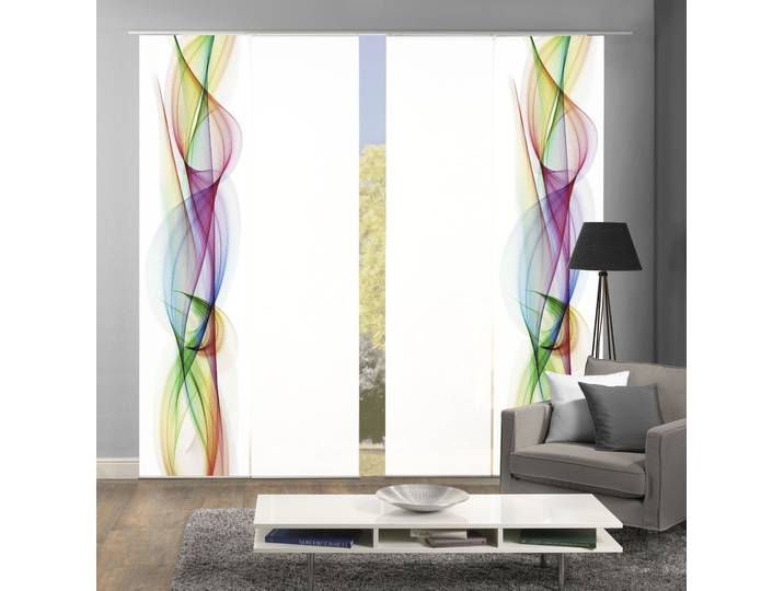 Schiebegardine HOME WOHNIDEEN BOLGE , bunt, B:60cm H:245cm, Polyester, Gardinen, Schiebegardine, DIGITALDRUCK