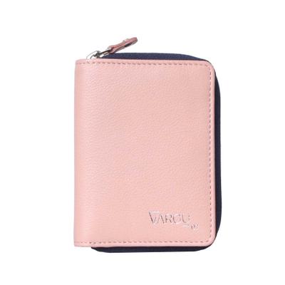 Geldbörse VARGU "LYNE 1-A", Damen, rosa (light pink, lila), Rindsleder, Kleinlederwaren, LGW zertifiziertes Leder