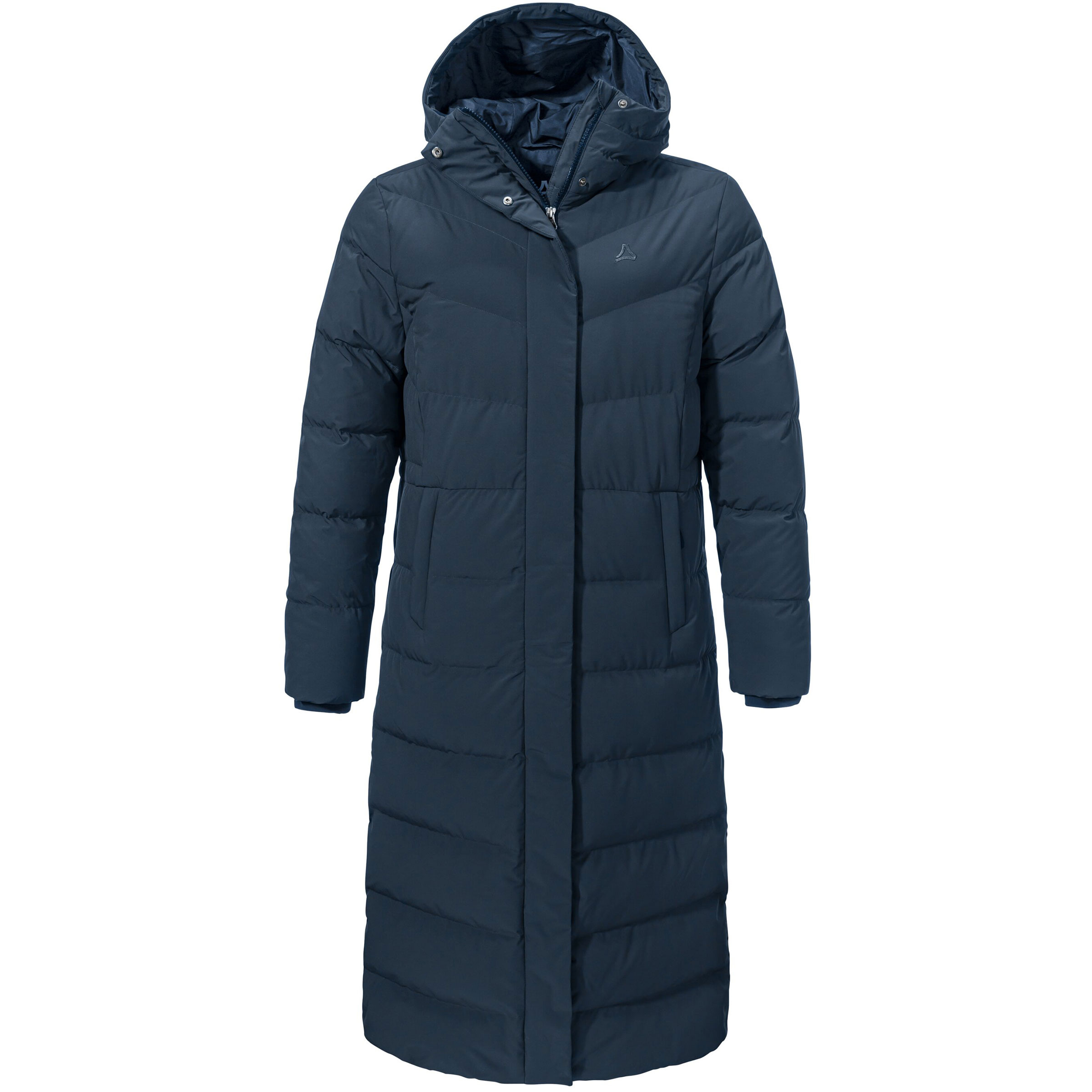 Schöffel Style Vindave Down Mantel Damen Winterjacke blau Größe XS Lifestyle Winddicht Wasserabweisend