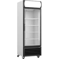Saro Kühlschrank, Glastür + Werbetafel, Modell GTK 370